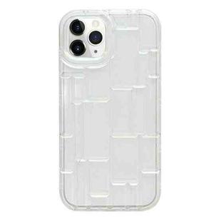 For iPhone 11 Pro Max 3D Ice Cubes Liquid Silicone Phone Case(Transparent)