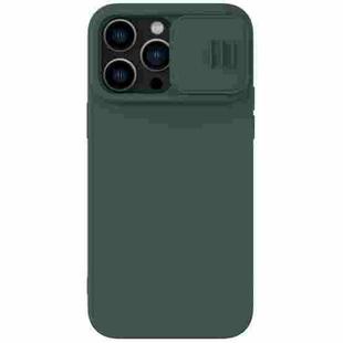 For iPhone 14 Pro Max NILLKIN CamShield MagSafe Liquid Silicone Phone Case (Dark Green)