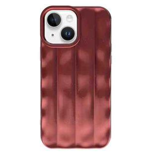 For iPhone 14 Plus  3D Stripe TPU Phone Case(Red)