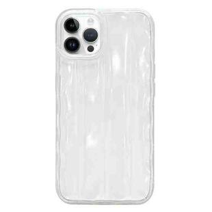 For iPhone 14 Pro Max 3D Stripe TPU Phone Case(Transparent)