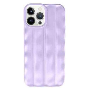 For iPhone 13 Pro 3D Stripe TPU Phone Case(Purple)