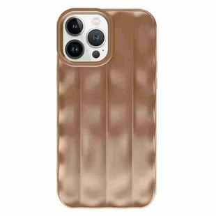 For iPhone 13 Pro Max  3D Stripe TPU Phone Case(Chocolate Color)
