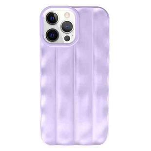 For iPhone 12 Pro Max 3D Stripe TPU Phone Case(Purple)