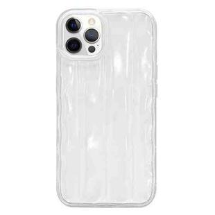 For iPhone 12 Pro Max 3D Stripe TPU Phone Case(Transparent)