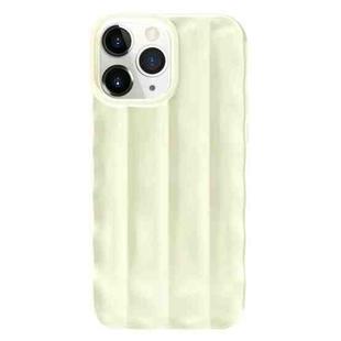 For iPhone 11 Pro Max 3D Stripe TPU Phone Case(Beige)