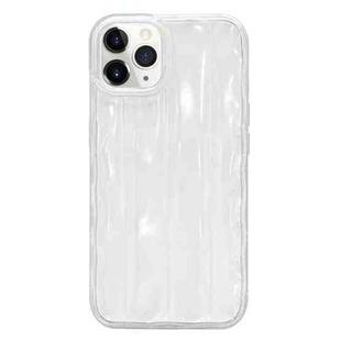 For iPhone 11 Pro Max 3D Stripe TPU Phone Case(Transparent)