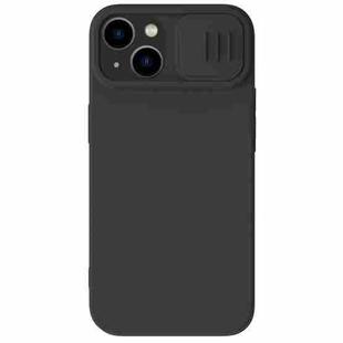For iPhone 14 NILLKIN CamShield Liquid Silicone Phone Case(Black)