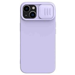 For iPhone 14 NILLKIN CamShield Liquid Silicone Phone Case(Purple)