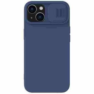 For iPhone 14 Plus  NILLKIN CamShield Liquid Silicone Phone Case(Blue)