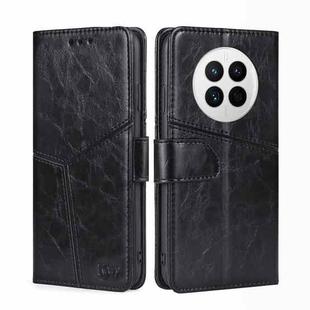 For Huawei Mate 50 Geometric Stitching Leather Phone Case(Black)