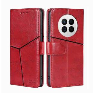 For Huawei Mate 50 Geometric Stitching Leather Phone Case(Red)