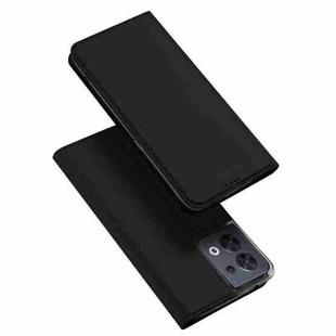 For OPPO Reno8 DUX DUCIS Skin Pro Series Leather Phone Case(Black)