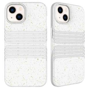 For iPhone 14 Wheat Straw Material Degradable TPU Phone Case(White)