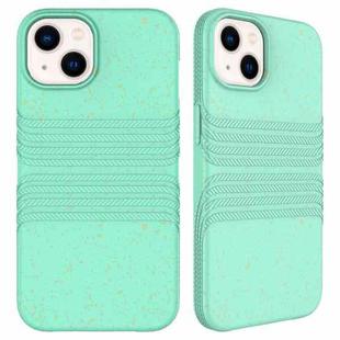 For iPhone 14 Wheat Straw Material Degradable TPU Phone Case(Light Green)