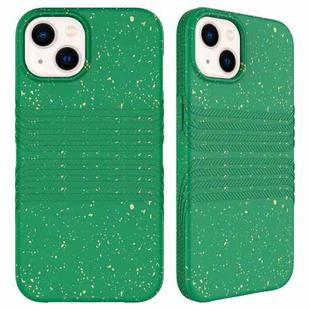 For iPhone 14 Plus  Wheat Straw Material Degradable TPU Phone Case(Dark Green)