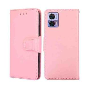 For Motorola Edge 30 Neo Crystal Texture Leather Phone Case(Pink)