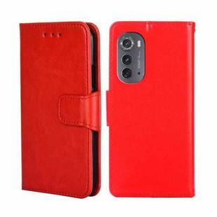 For Motorola Edge 2022 Crystal Texture Leather Phone Case(Red)