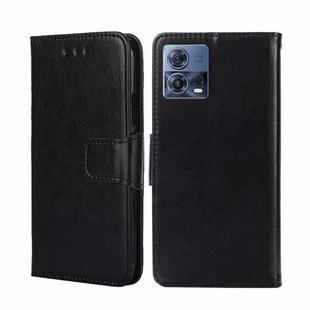 For Motorola Edge S30 Pro 5G/Edge 30 Fusion Crystal Texture Leather Phone Case(Black)