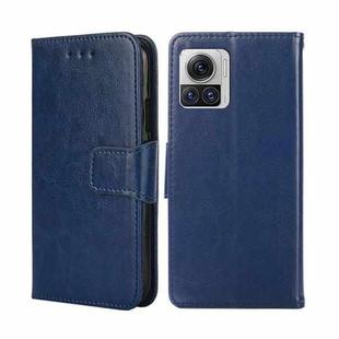 For Motorola Edge X30 Pro 5G/Edge 30 Ultra Crystal Texture Leather Phone Case(Royal Blue)
