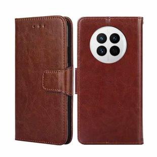 For Huawei Mate 50 Crystal Texture Leather Phone Case(Brown)