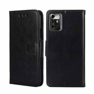 For ZTE Blade A72 5G Crystal Texture Leather Phone Case(Black)