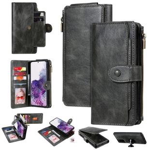 For Galaxy S20 Plus Multifunctional Retro Detachable Magnetic Horizontal Flip Leather Case with Card Slots & Holder & Wallet & Photo Frame(Dark Grey)