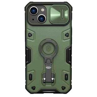 For iPhone 14 NILLKIN CamShield Armor Pro Magnetic Phone Case(Green)