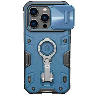 For iPhone 14 Pro NILLKIN CamShield Armor Pro Magnetic Phone Case(Blue)