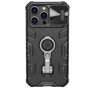 For iPhone 14 Pro Max NILLKIN CamShield Armor Pro Magnetic Phone Case(Black)