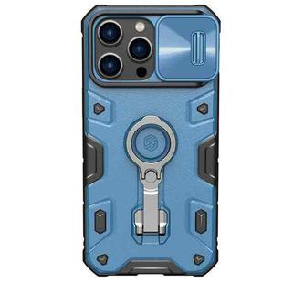 For iPhone 14 Pro Max NILLKIN Shockproof CamShield Armor Protective Case(Blue)