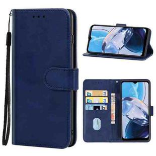 For Motorola Moto E22 / Moto E22i Leather Phone Case(Blue)