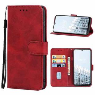 For TECNO Pop 6 Pro Leather Phone Case(Red)