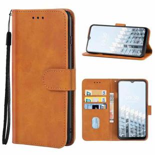 For TECNO Pop 6 Pro Leather Phone Case(Brown)