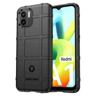 For Xiaomi Redmi A1 Rugged Shield Full Coverage Shockproof TPU Phone Case(Black)