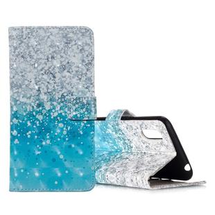 For Galaxy A01 3D Pattern Magnetic Suction Horizontal Flip Leather Case with Holder & Card Slots & Wallet & Photo Holder(Sea Water Sand)