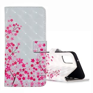 For Galaxy S20 3D Pattern Magnetic Suction Horizontal Flip Leather Case with Holder & Card Slots & Wallet & Photo Holder(Cherry Blossoms)