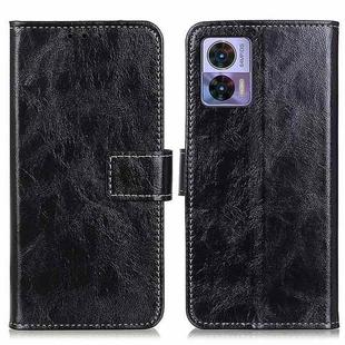 For Motorola Edge 30 Lite / Edge 30 Neo Retro Crazy Horse Texture Leather Phone Case(Black)