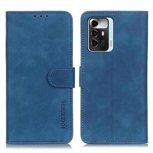 For ZTE Blade A72 5G KHAZNEH Retro Texture Leather Phone Case(Blue)