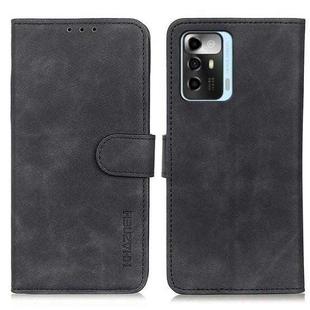 For ZTE Blade A72 5G KHAZNEH Retro Texture Leather Phone Case(Black)