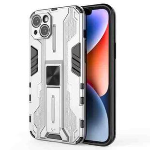 For iPhone 14 Supersonic PC + TPU Holder Phone Case(White)