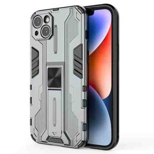 For iPhone 14 Supersonic PC + TPU Holder Phone Case(Grey)