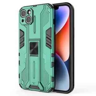 For iPhone 14 Plus Supersonic PC + TPU Holder Phone Case(Green)