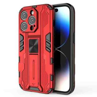 For iPhone 14 Pro Supersonic PC + TPU Holder Phone Case(Red)
