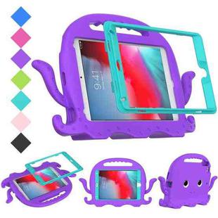 For iPad mini 1 / 2 / 3 / 4 / 5 Octopus Style EVA + PC Tablet Case with Strap(Purple)
