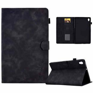 For Lenovo Tab M10 HD Gen 2 Embossed Smile Flip Tablet Leather Case(Black)