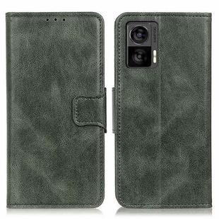 For Motorola Edge 30 Neo Mirren Crazy Horse Texture Leather Phone Case(Dark Green)