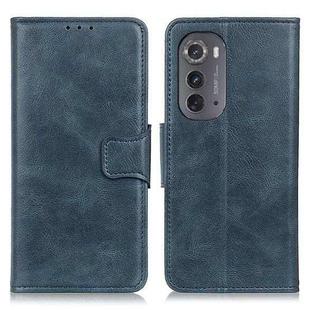 For Motorola Edge 2022 Mirren Crazy Horse Texture Leather Phone Case(Blue)