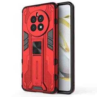 For Huawei Mate 50 Supersonic Holder PC Soft TPU Phone Case(Red)