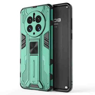 For Huawei Mate 50 Pro Supersonic Holder PC Soft TPU Phone Case(Green)
