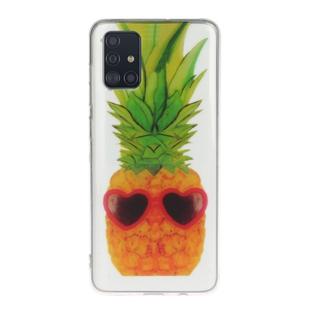 For Galaxy A71 Transparent TPU Mobile Phone Protective Case(Pineapple)